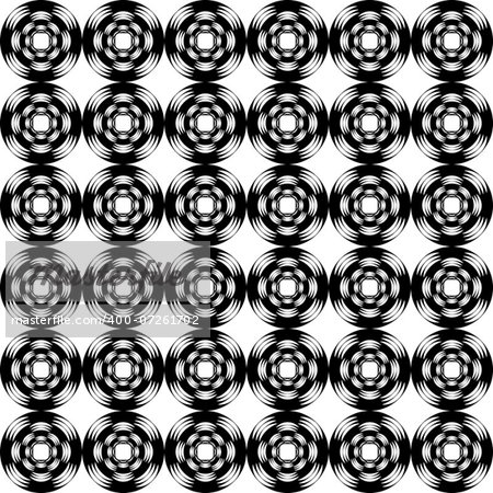 Design seamless geometric pattern. Monochrome trellis background. Vector art