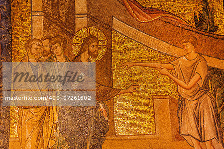 Healing Story Mosaic in Istanbul Chora Church