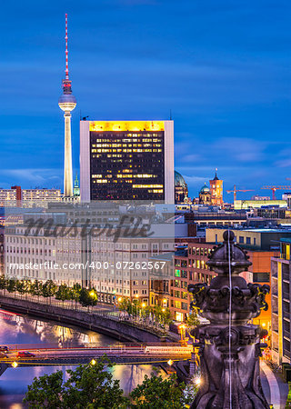 Cityscape of Berlin, Germany.