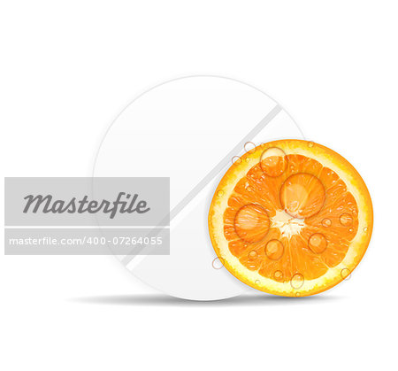 Orange pill icon.Environment background vector illustration