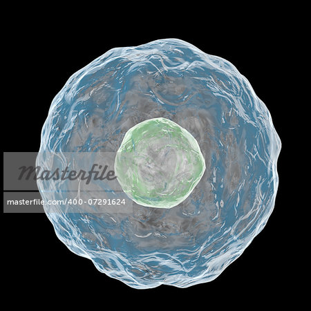 Digital illustration of CELL isolated on black background.