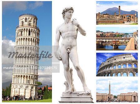 Collection - famous places of Italy