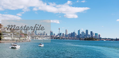 skyline of Sydney with city central business district