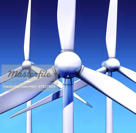 3d rendering of a wind energy concept