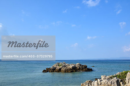 Rocks at the tropical coast of the japanese island Ishigaki