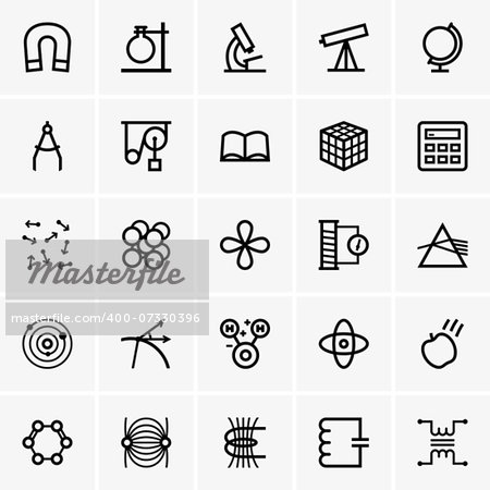 Set of Science icons