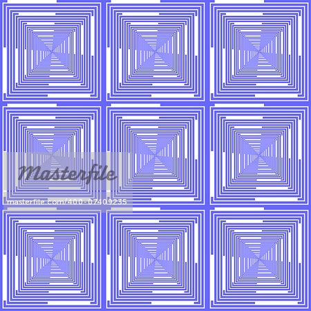 Design seamless blue checked pattern. Abstract geometric background. Vector art