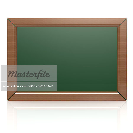 Blank green blackboard