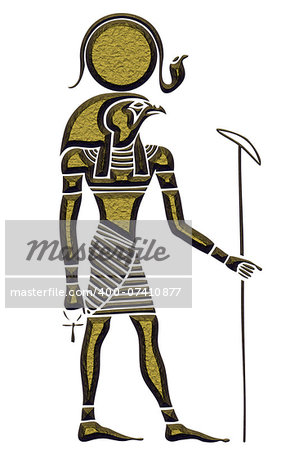 Image of the Ra - God of the Sun - God of ancient Egypt