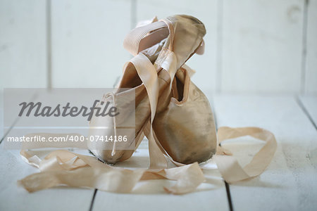 Romantic Posed Pointe Shoes in Natural Light