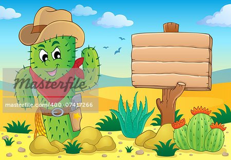 Cactus theme image 5 - eps10 vector illustration.