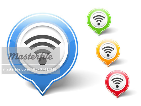 Wi-Fi Icon, vector eps10 illustration