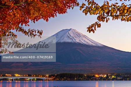 Mt Fuji in the Fall season.