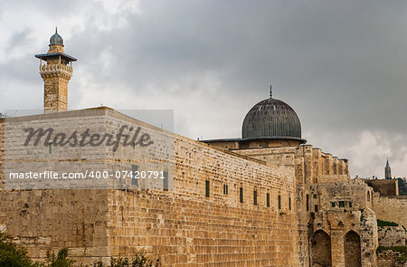 Al-Aqsa Mosque in the Old City of Jerusalem, Israel