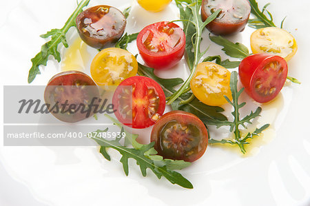 fresh vegetable salad on a plate