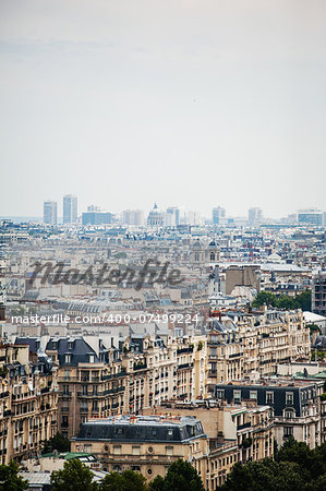 Paris Skyline view - Eglise Saint Augustin in the VIII arrondissement of Paris.
