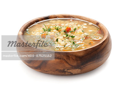 bowl of hot fresh Minestrone soup