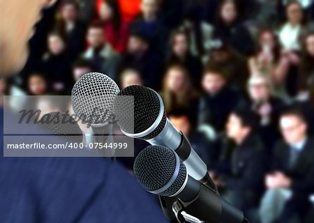 Speaker at Seminar Giving Speech