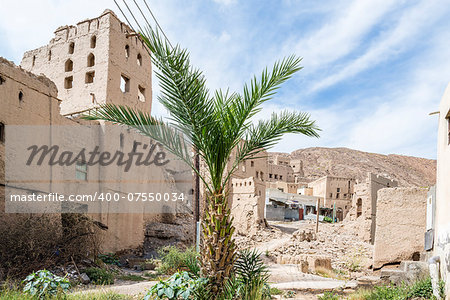 Image buildings of Birkat al mud in Oman