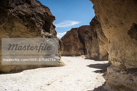 rock and sand in the death valley national park in a sunny day