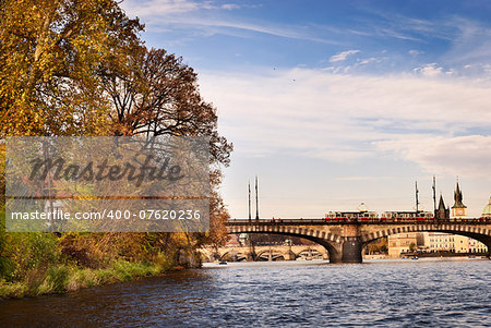 Prague, view from Vltava river