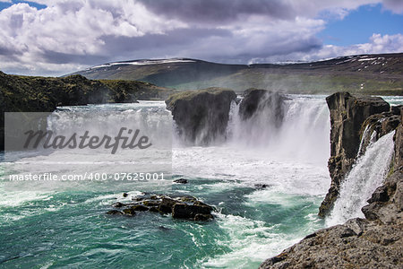 Gorgeous Godafoss waterfalls in north Iceland