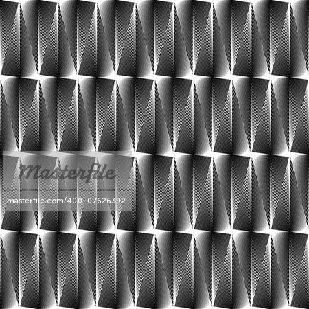 Design seamless diamond trellised pattern. Abstract geometric monochrome background. Speckled texture. Vector art. No gradient