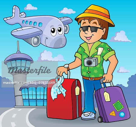 Travel thematics image 2 - eps10 vector illustration.