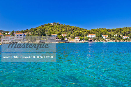 Island of Ugljan turquoise coast, Dalmatia, Croatia