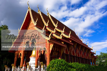 Wat Chiang Yuen - Chiang Rai, Temple in Northern Thailand.