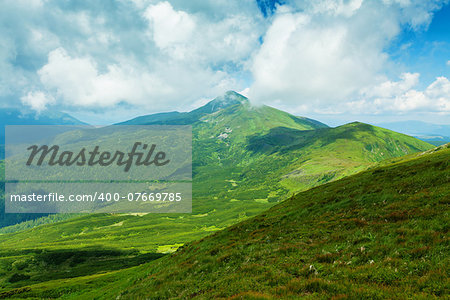 Image of a beautiful carpathian mountains. Chornohora massif in eastern Carpathians.