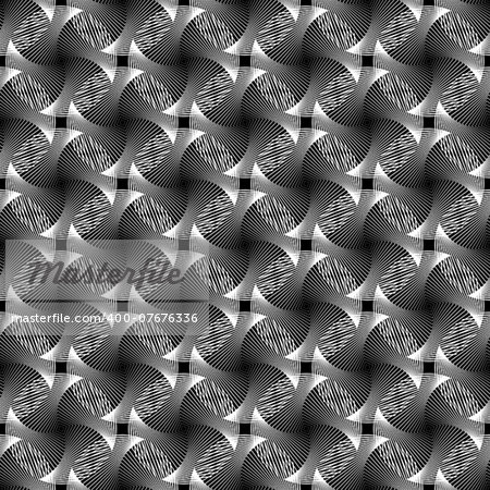 Design seamless monochrome grid decorative pattern. Abstract diagonal background. Vector art