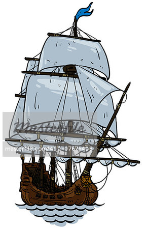 marine theme, sailboat, this illustration may be useful as designer work