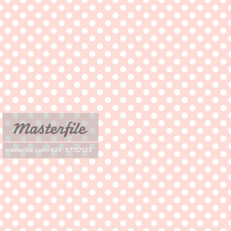 Seamless pink polka dot background pattern