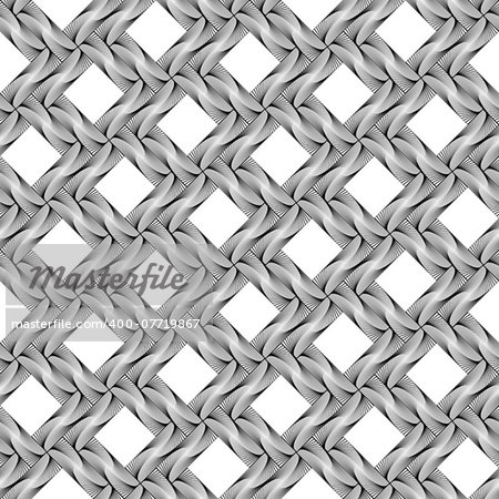 Design seamless diamond grid pattern. Abstract geometric monochrome background. Speckled texture. Vector art