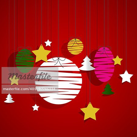Merry Christmas Card vector illustration