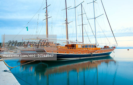 Ships in Makarska