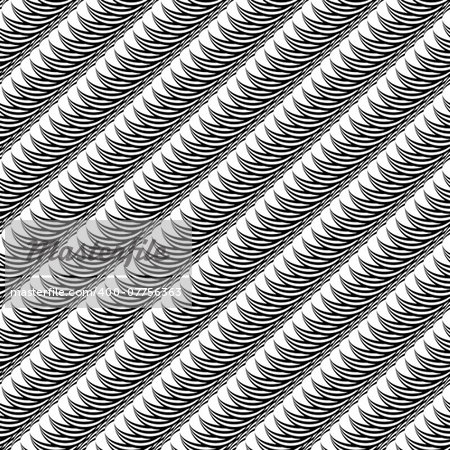 Design seamless monochrome diagonal pattern. Stripy lines textured background. Vector art