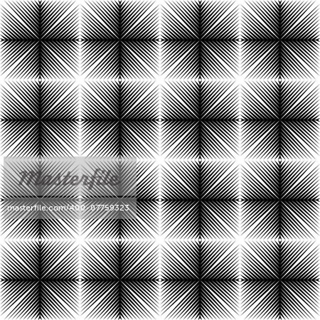 Design seamless square trellised pattern. Abstract geometric monochrome background. Speckled texture. Vector art