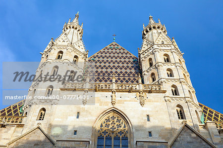 VIENNA, AUSTRIA - AUGUST 4, 2013: St. Stephan cathedral in center of Vienna, Austria