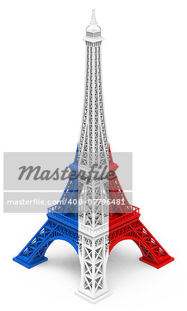 3d generated picture of the eiffel tower