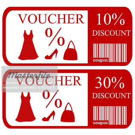 10% and 30% discount vouchers