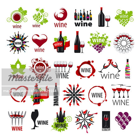 biggest collection of vector logos wine