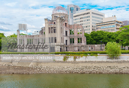 Hiroshima Peace Memorial - Genbaku atomic bomb dome, Japan