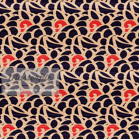 Seamless pattern in doodle style. The illustration contains transparency and effects. EPS10