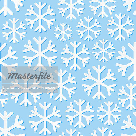 Seamless background with snowflakes. Vector illustration
