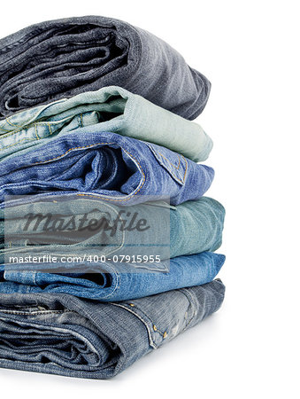 clothing collection isolated on white