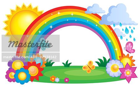 Rainbow topic image 2 - eps10 vector illustration.