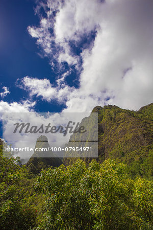 Geographic Needle in the Iao Valley Rainforest