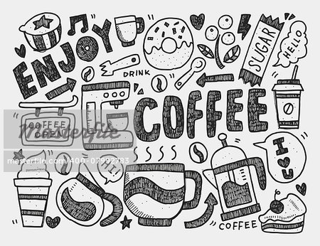 doodle coffee